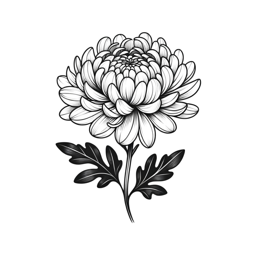 Feminine Chrysanthemum With Soft Curves