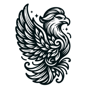 Feminine Eagle With Delicate Design