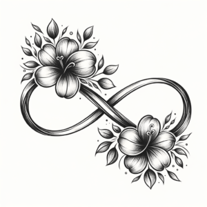 Feminine Infinity With Delicate Flowers