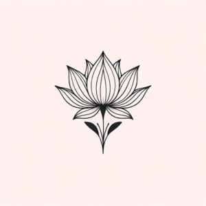 Feminine Lotus With Delicate Design