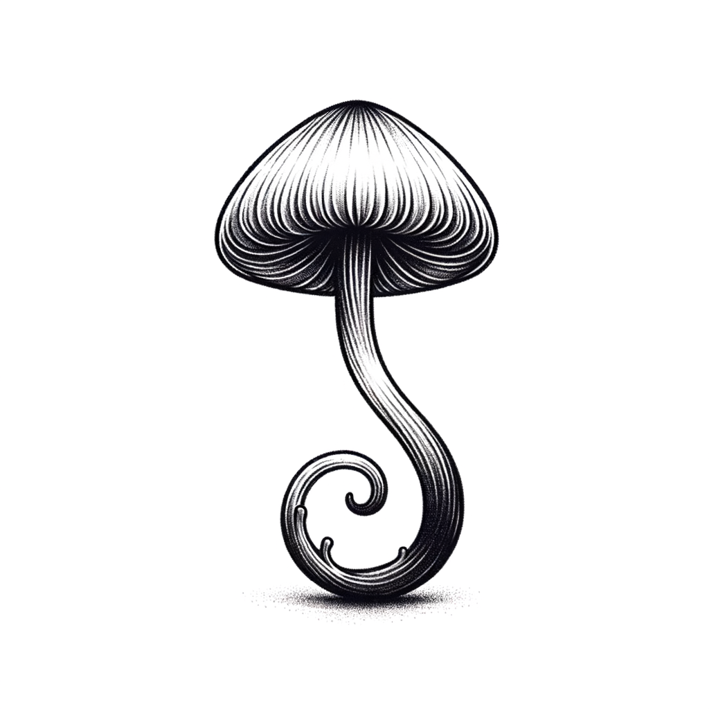 Feminine Mushroom With Delicate Features