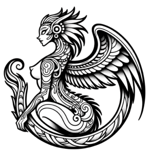 Feminine Quetzalcoatl With Delicate Features