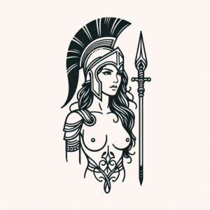 Feminine Spartan Warrior With Soft Features