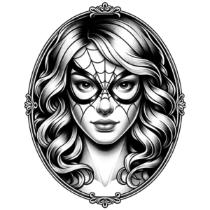 Feminine Spiderman Face