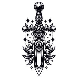 Feminine Sword With Floral Hilt