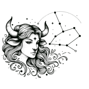 Feminine Taurus Constellation With Delicate Features