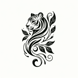 Feminine Tiger With Graceful Lines