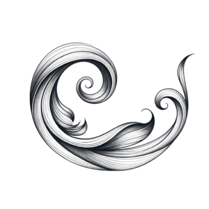 Feminine Wave With Graceful Curves