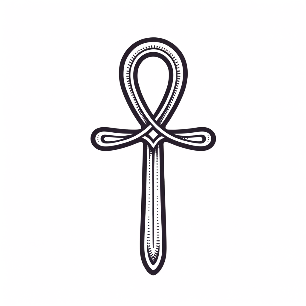 Fine Line Ankh With Delicate Details