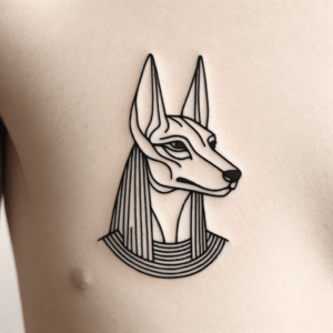 Fine-Line Anubis Portrait