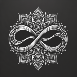 Fine-Line Infinity With Mandala