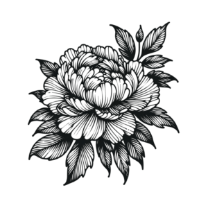 Fine-Line Peony With Delicate Details