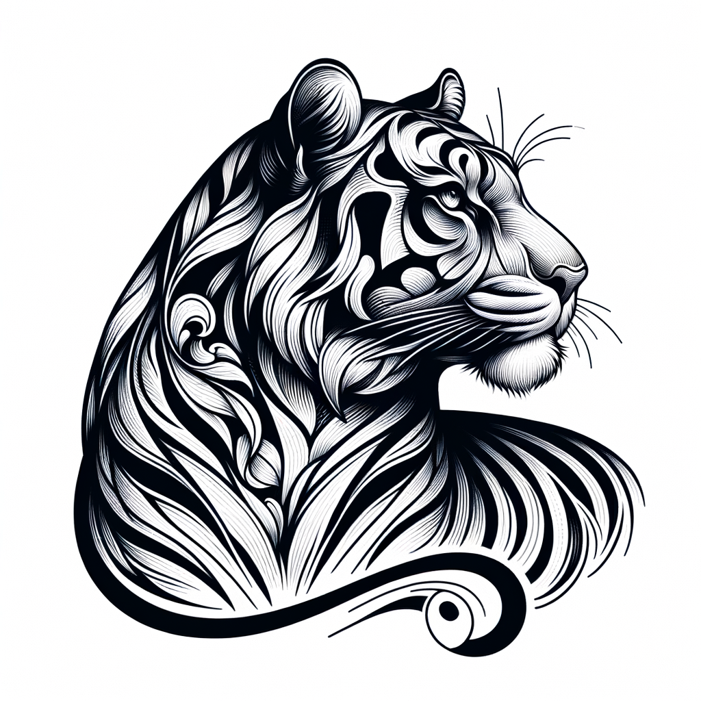 Fine-Line Tiger With Elegant Details