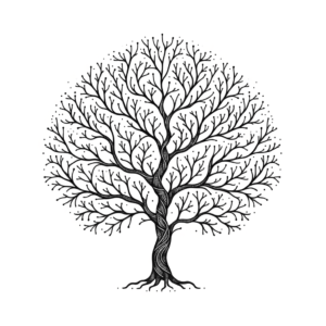 Fine Line Tree With Delicate Branches