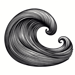 Fine-Line Wave With Precise Strokes