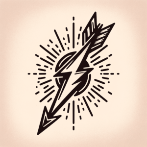 Flash Arrow With A Quick, Dynamic Style And Bold Lines