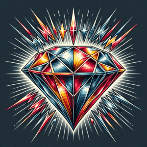 Flash Diamond With Bright Colors