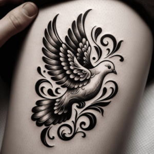 Flash Dove With Classic Elements