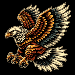 Flash Eagle With Traditional Colors