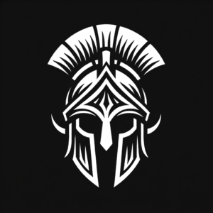 Flash Spartan Helmet With Bold, Simple Lines