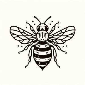 Flash Style Bee With Simple Design