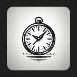 Flash-Style Clock With Bold Lines