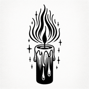 Flash Style Eerie Candle