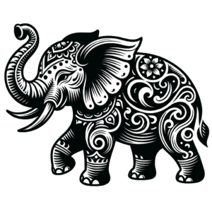 Flash Style Elephant With Bold Elements