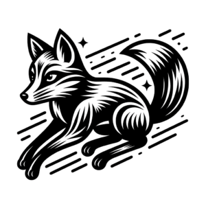 Flash-Style Fox With Bold, Clear Outlines