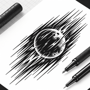 Flash Style Moon With Quick, Bold Design