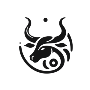 Flash-Style Taurus Symbol With Simple, Iconic Design