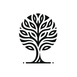 Flash Style Tree With Bold, Simple Shapes
