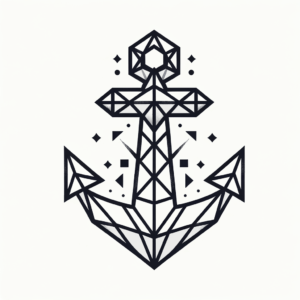 Geometric Anchor With Angular Shapes