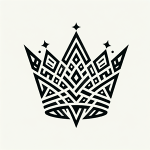 Geometric Crown With Sharp And Clean Shapes
