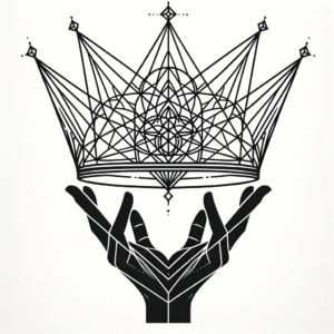 Geometric Crown With Symmetrical Design
