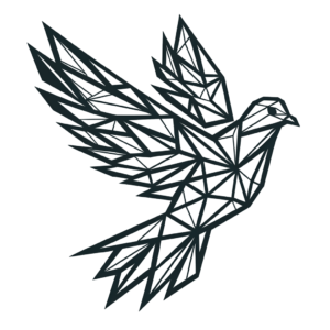 Geometric Dove With Angular Lines