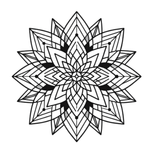 Geometric Flower Design