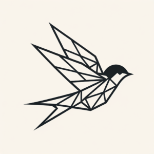 Geometric Swallow With Triangular Shapes