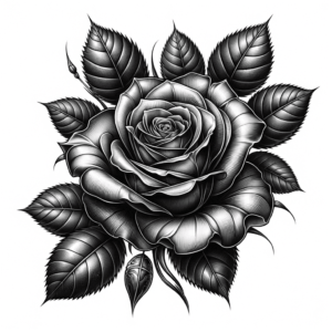 Hyper-Realistic Rose Blooming