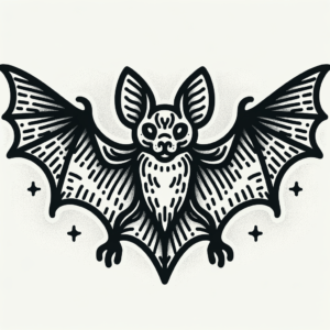 Ignorant Style Bat With Heavy Outline