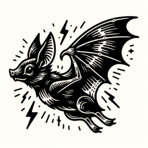 Ignorant Style Bat With Thick Lines