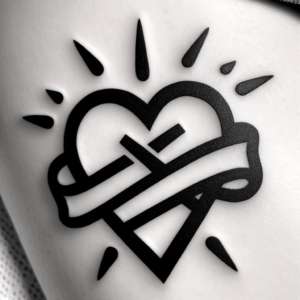 Ignorant-Style Heart With Bold Lines