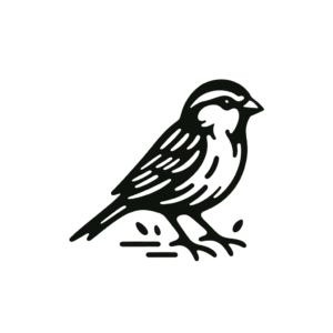 Ignorant Style Sparrow With Bold Shapes