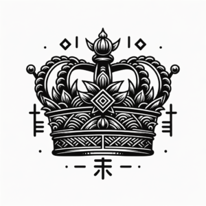 Japanese Crown With Traditional Design Elements