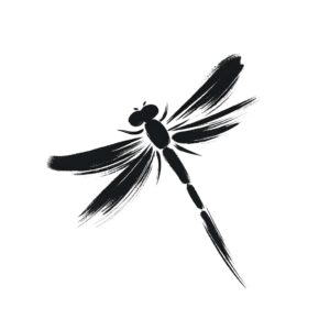 Japanese-Inspired Simplistic Dragonfly