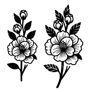 Japanese-Inspired Simplistic Flower