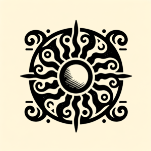 Japanese-Inspired Sun With A Simplistic Design