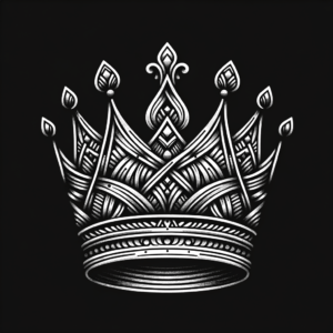 Linework Crown With Precise And Detailed Lines