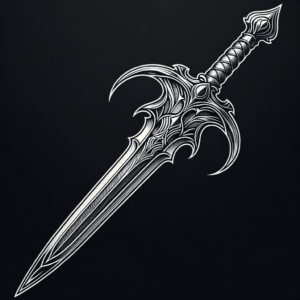 Linework Sword With Sharp Details