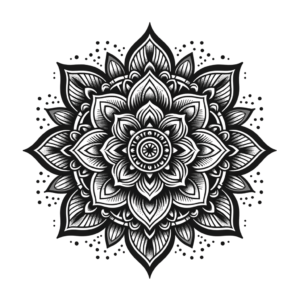 Mandala With A Combination Of Traditional And Modern Tattoo Elements